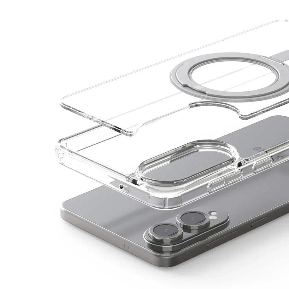 Samsung S25 Edge Araree Duple Stand Magsafe Case - Clear Samsung S25 Edge Araree Duple Stand Magsafe Case - Clear